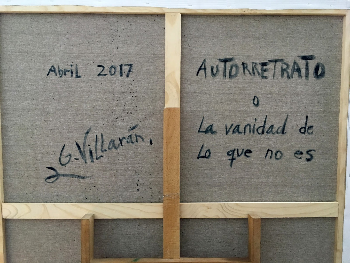 Self-portrait or the vanity of what is not