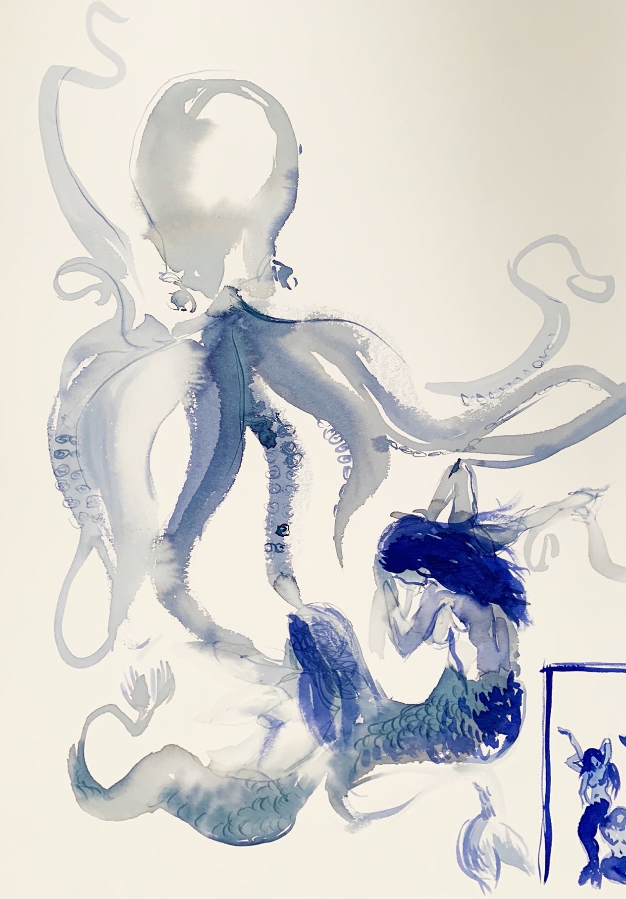 Sketches for Neptune mural