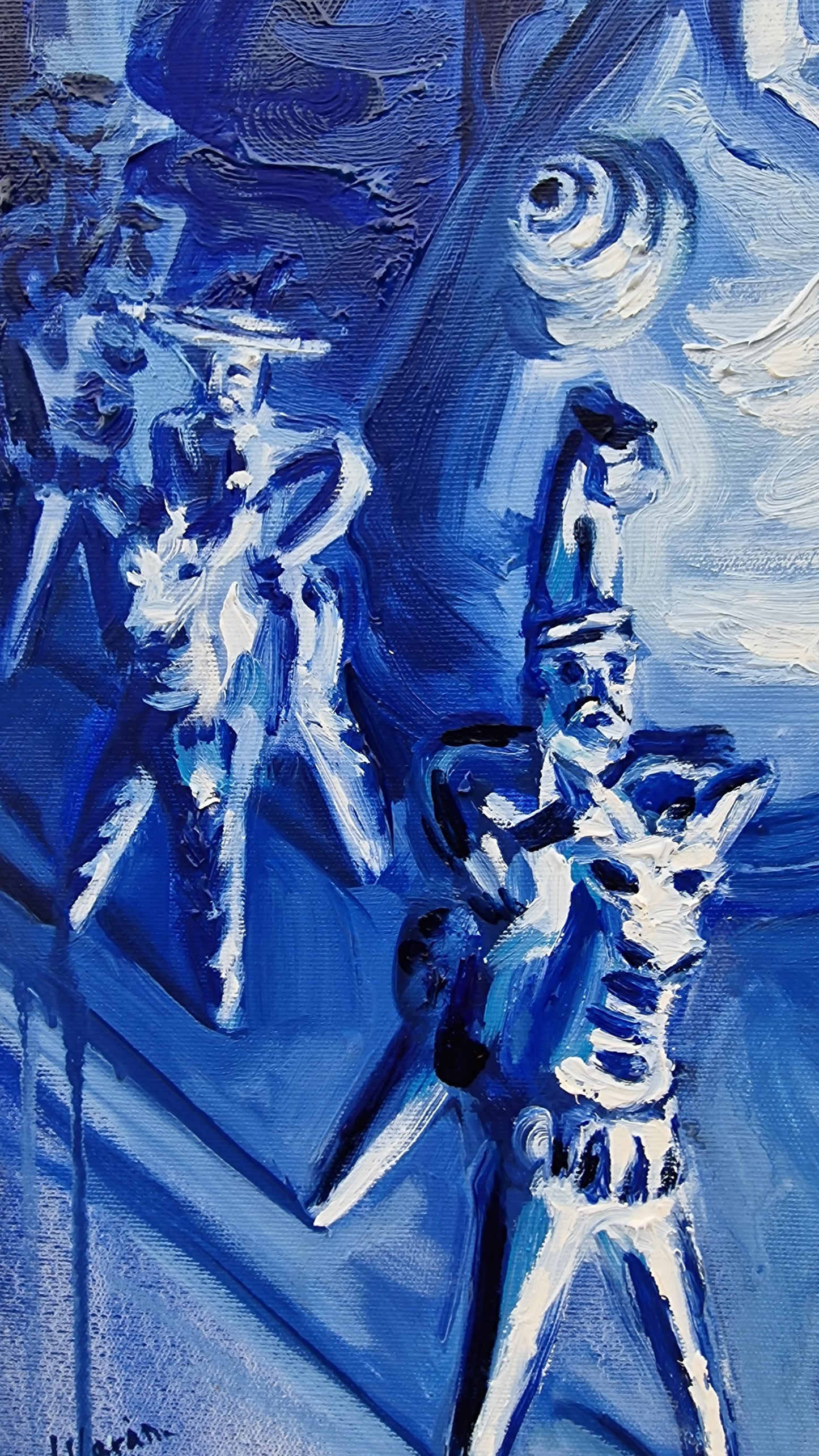 The Three Blue Horsemen