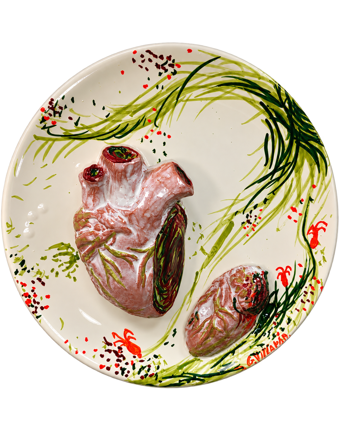 Corazón vegetal roto