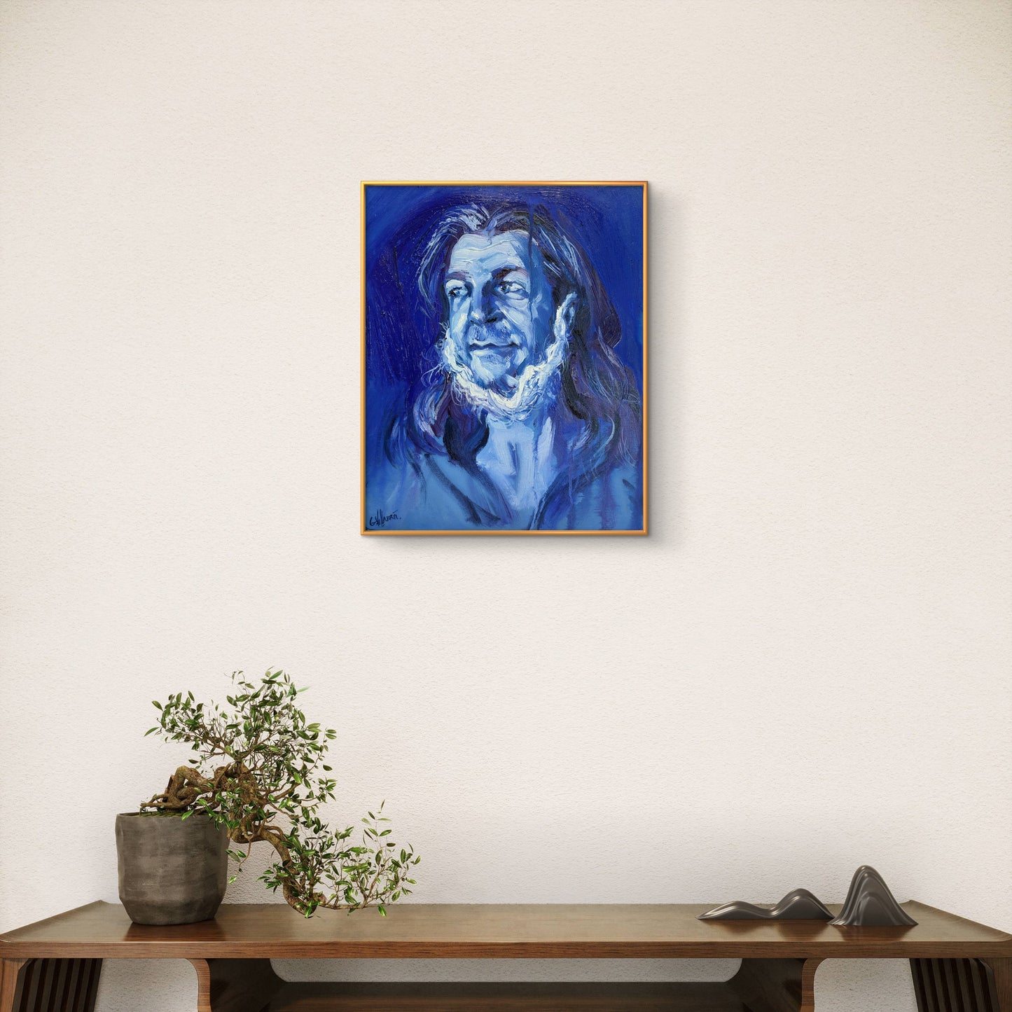 La mirada confiadamente astuta