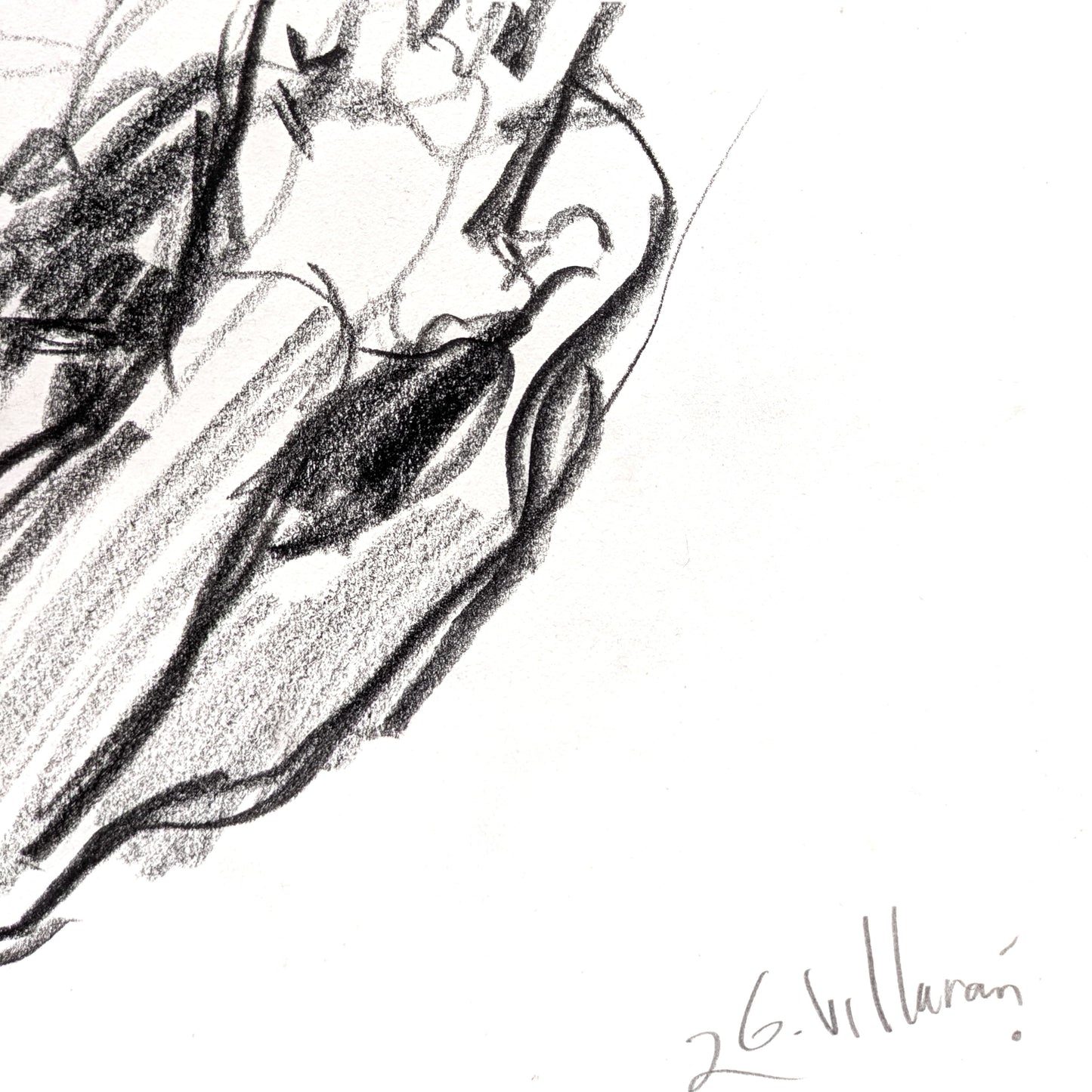 Boceto del ángel caído