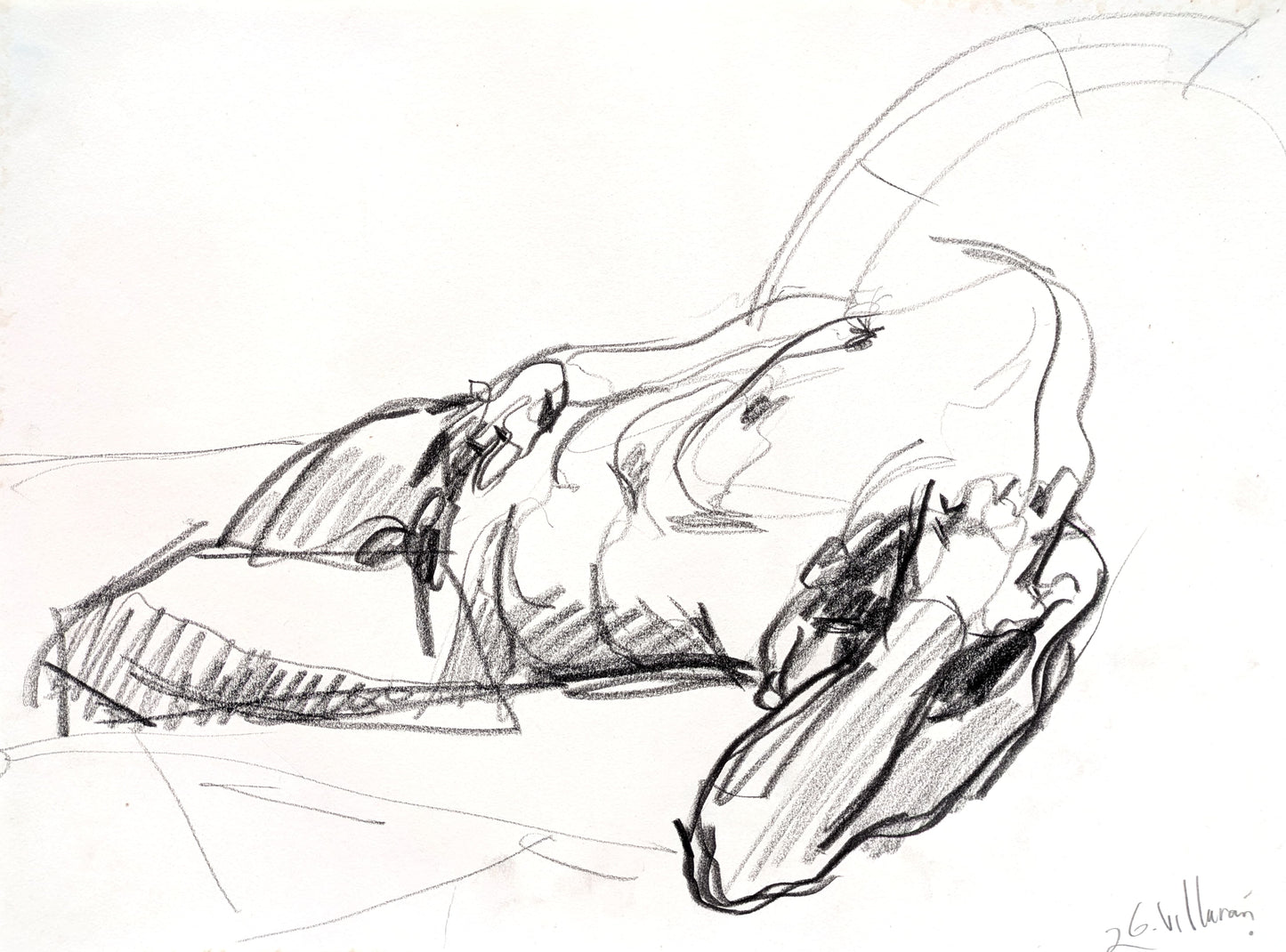 Boceto del ángel caído