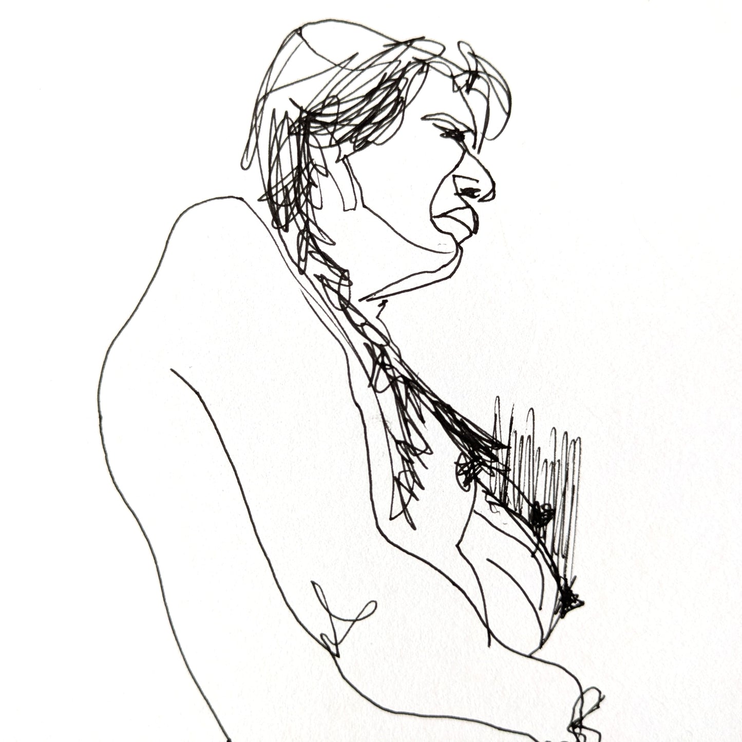 Boceto de escorzo III (La mexicana)