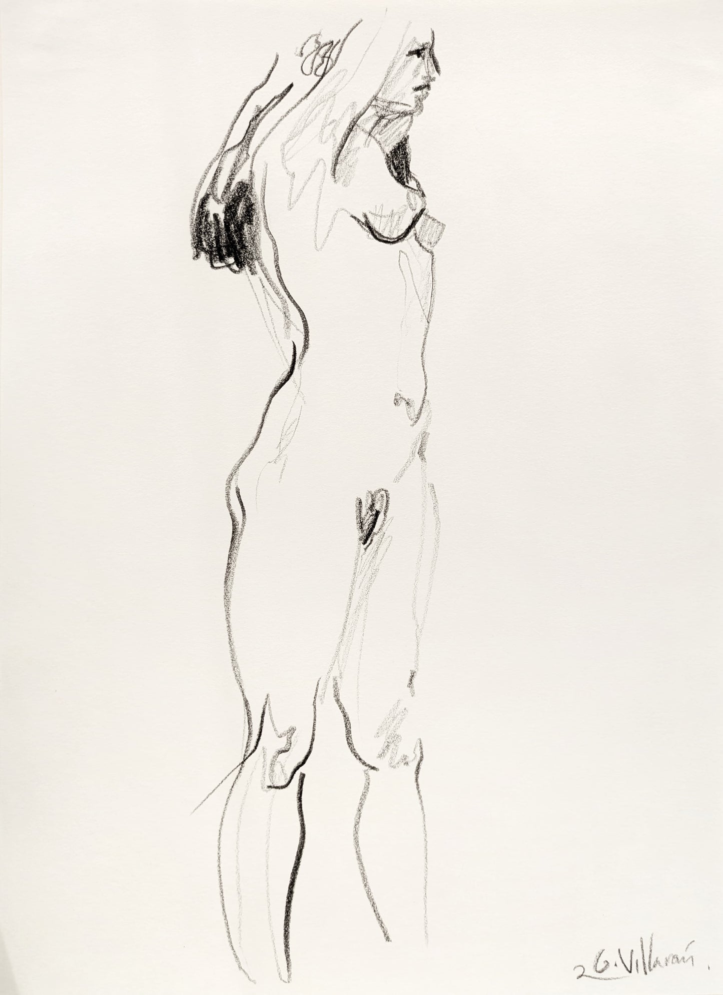 Boceto de escorzo VI