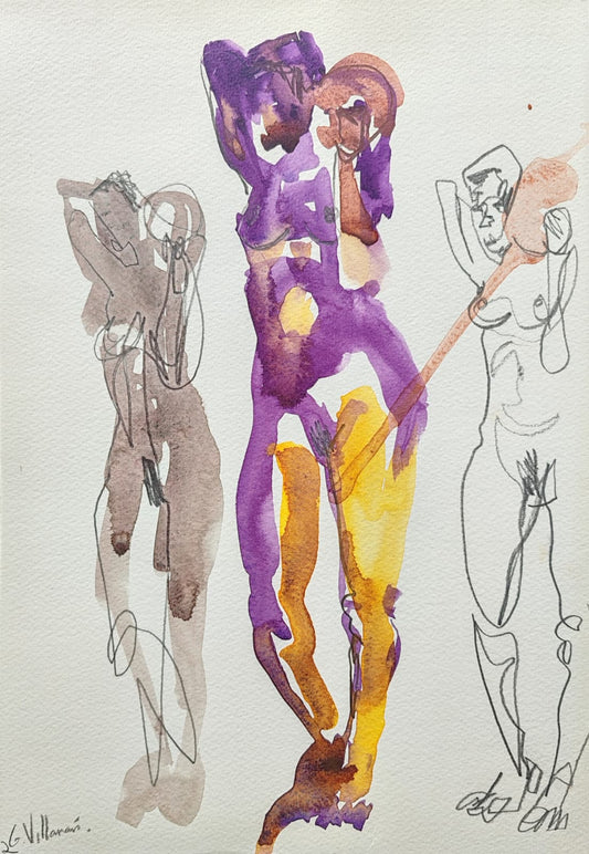 Estudios de mujer con cántaros