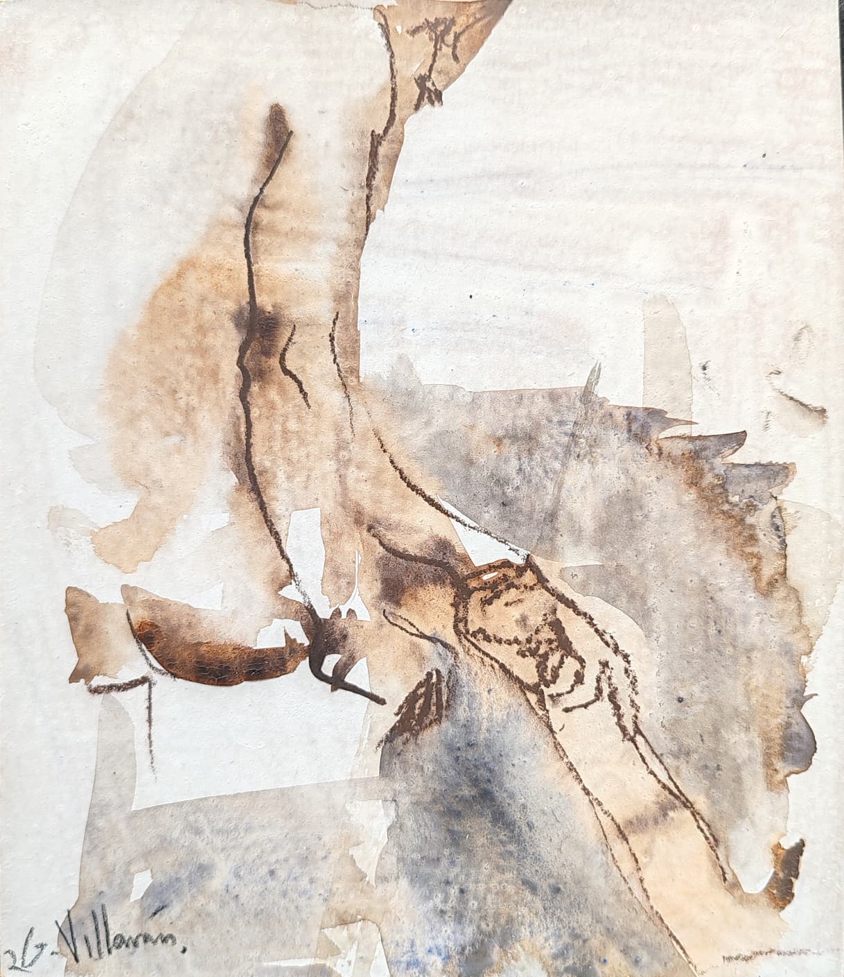 Dos modelos dándose la mano