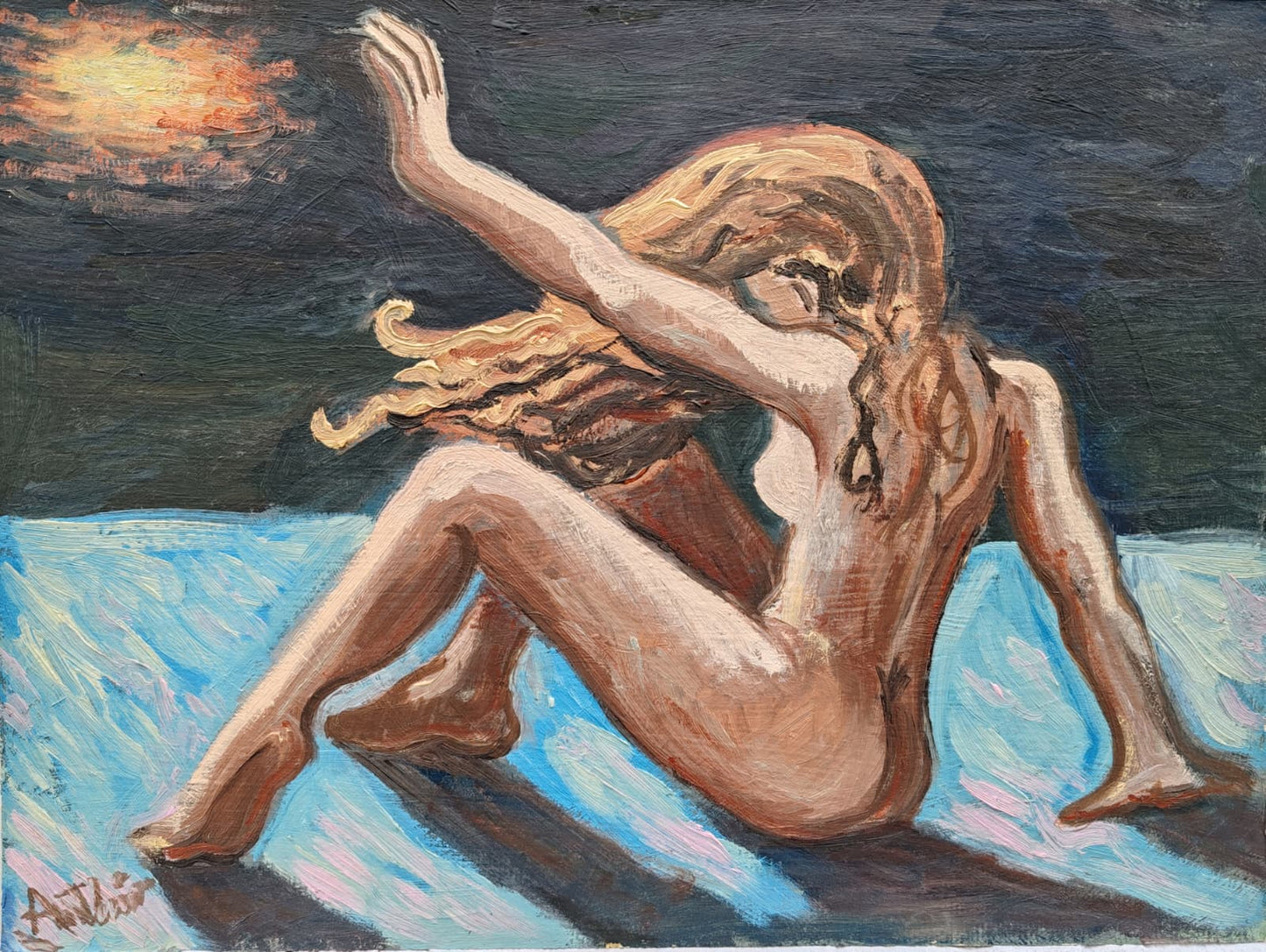 Boceto para mujeres en la playa