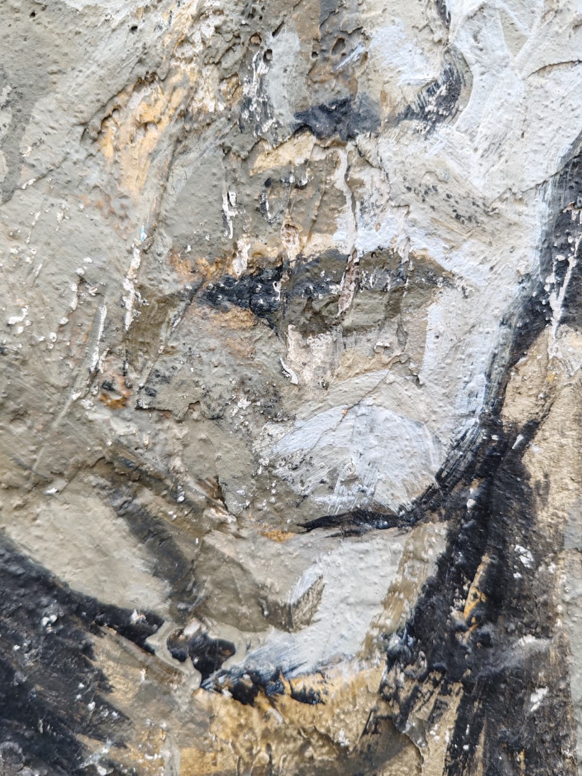 Retrato matérico de Paco Valera