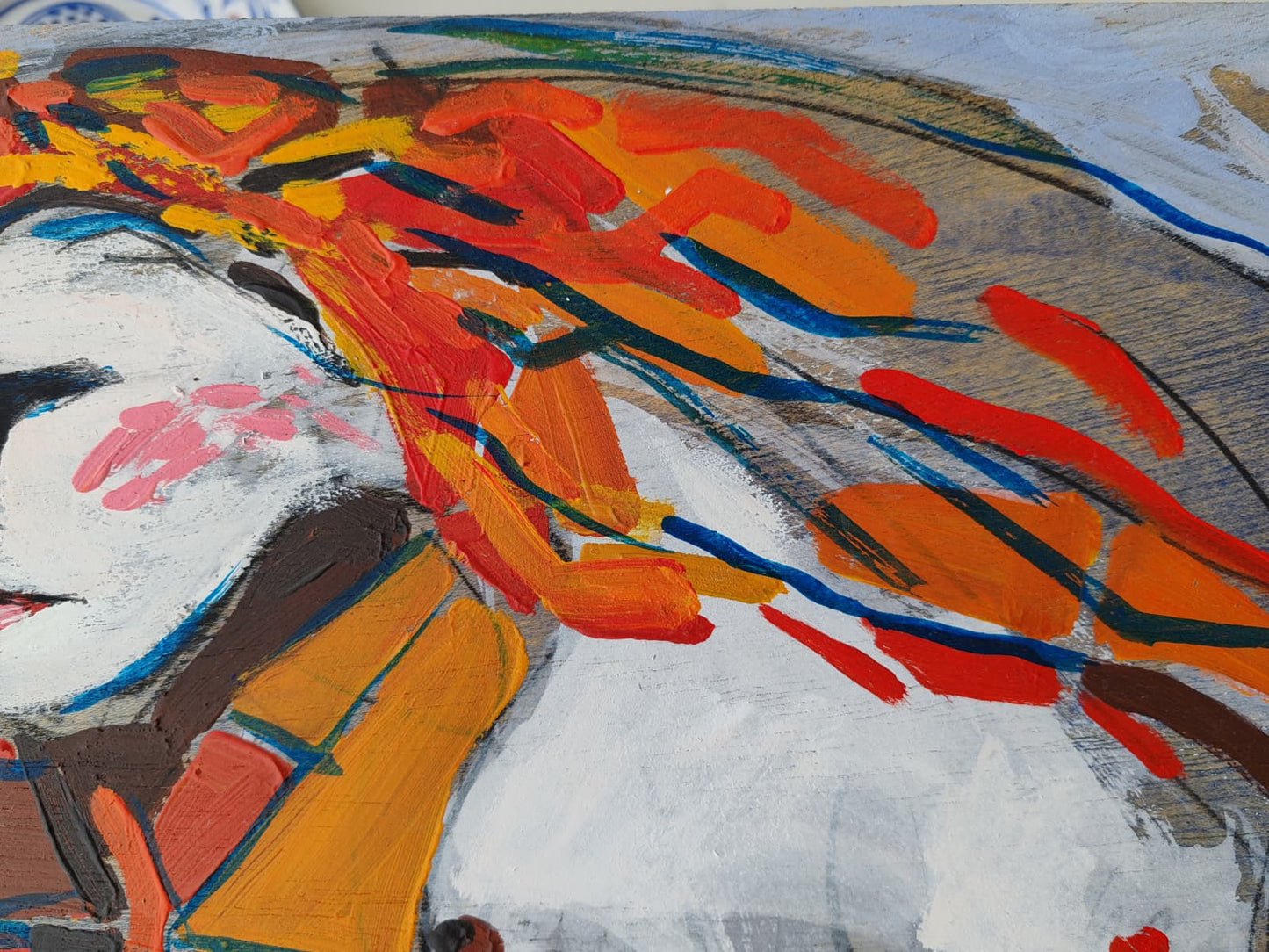 La mujer del cabello vidriera