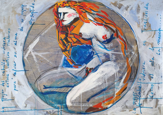 La mujer del cabello vidriera