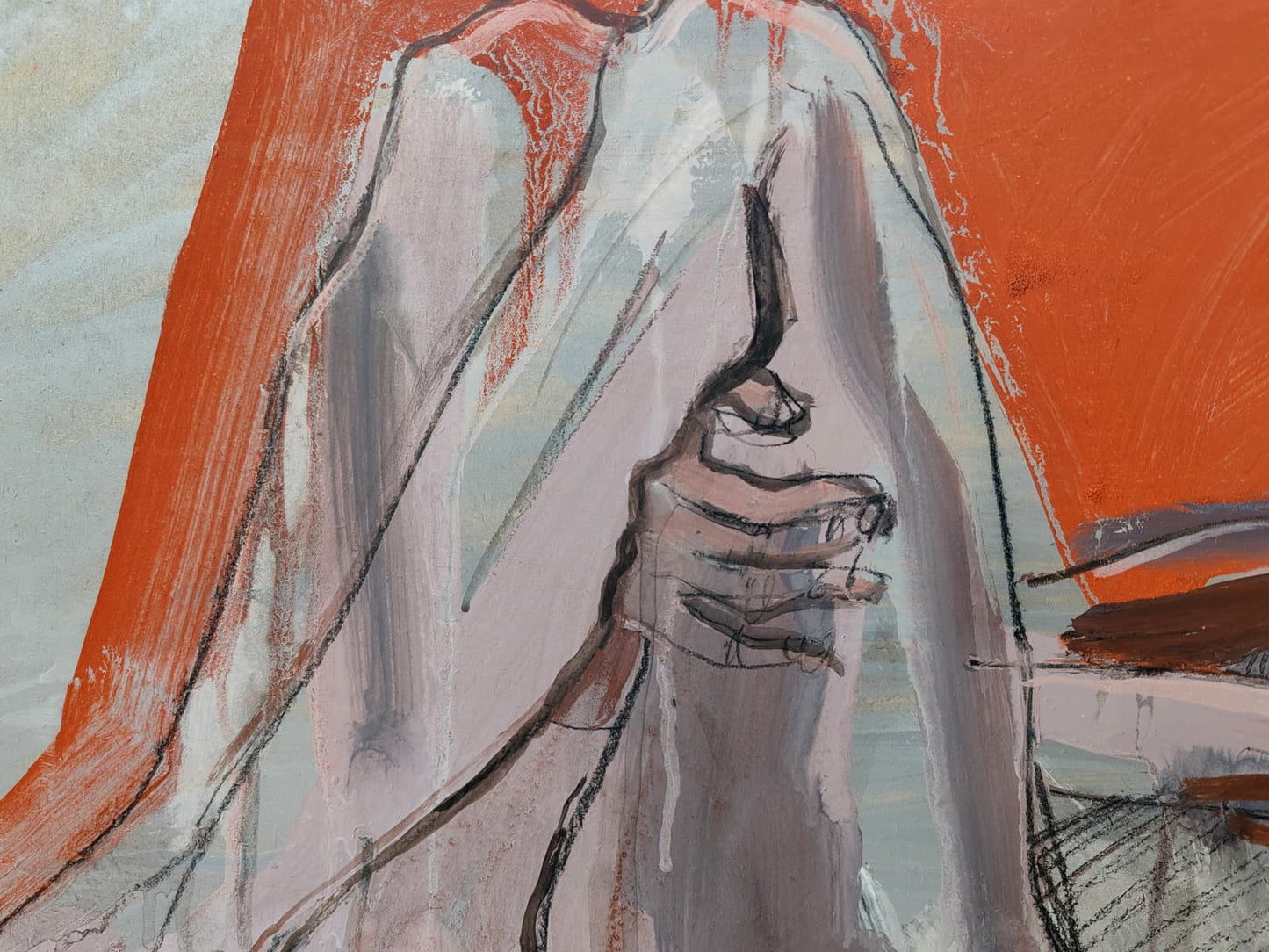 La bañista descansando