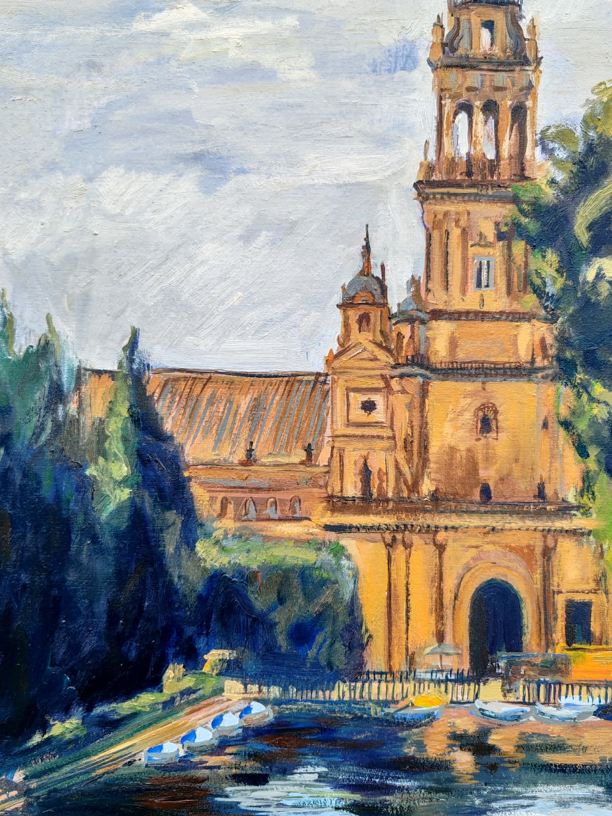Boceto para obra de gran formato de la  Plaza España