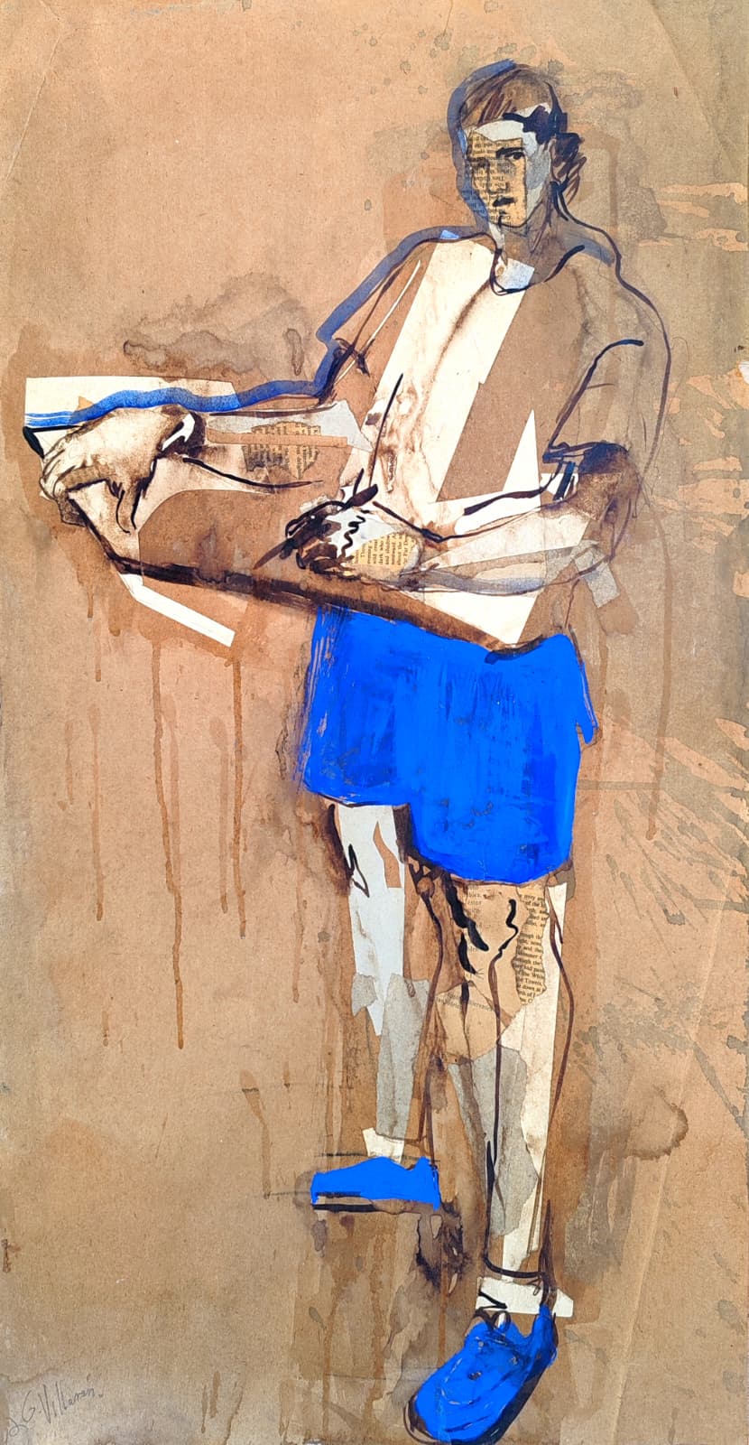 Autoretrato dibujando